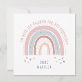 Rainbow heart cute photo classroom valentine (Front)