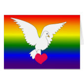 RAINBOW HEART DOVE (Front Horizontal)