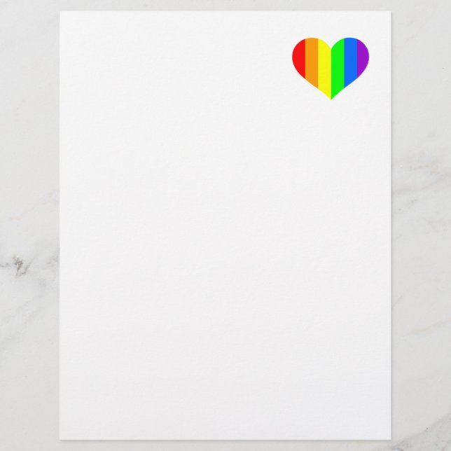 Rainbow heart flyer (Front)
