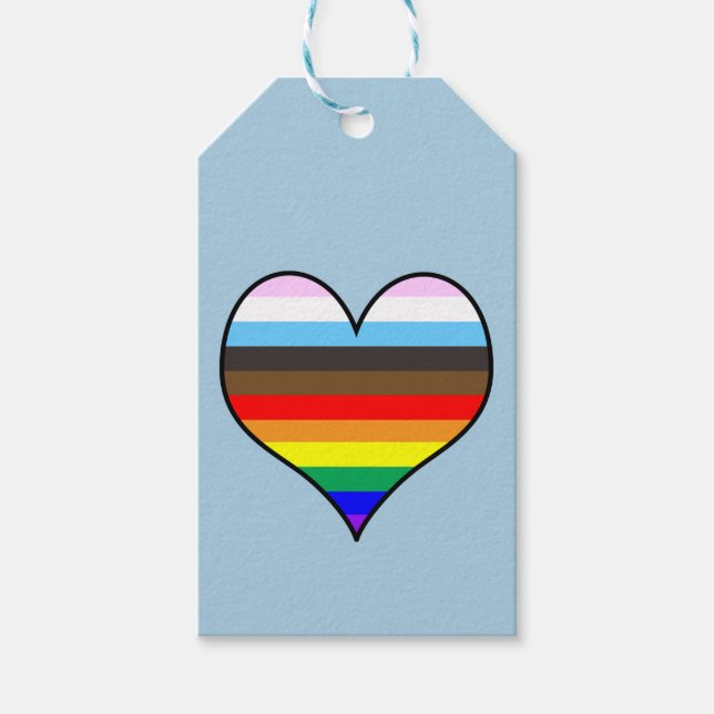 Rainbow Heart Gift Tags (Front)