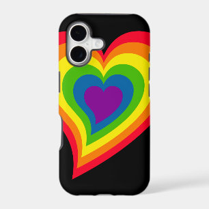 Rainbow Heart iPhone 5 Case-Mate 17 Case