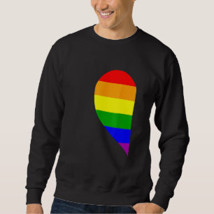 Rainbow Heart Lgbt Matching Gay Couple Valentine's Sweatshirt