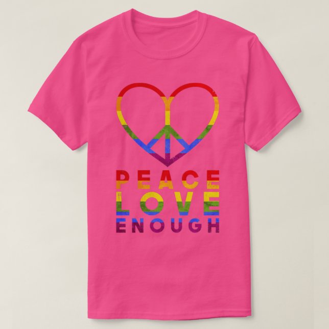 Rainbow Heart LGBT T-Shirt (Design Front)