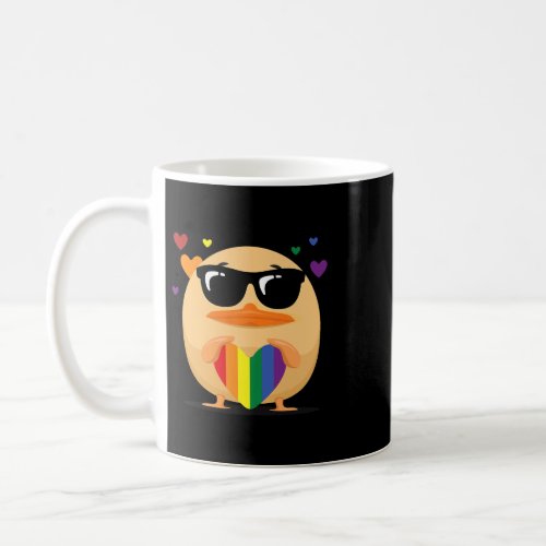 Rainbow Heart Lgbtq Gay Pride Chicken Coffee Mug