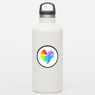Rainbow Heart Logo Vinyl Sticker