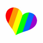 Rainbow Heart Magnet<br><div class="desc">3 dimensional product,  free form,  a heart in six colors</div>