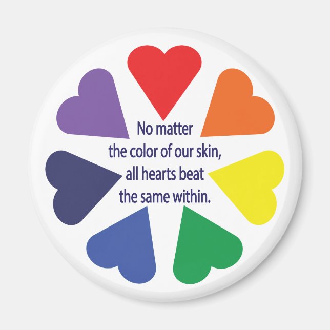 Rainbow Heart Magnet (Front)