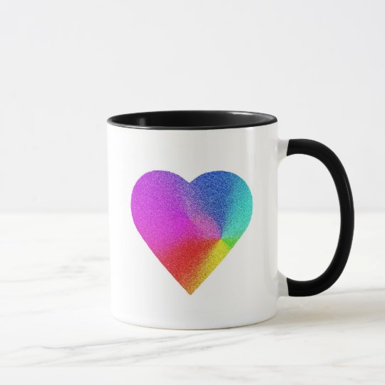 Rainbow Heart Mug