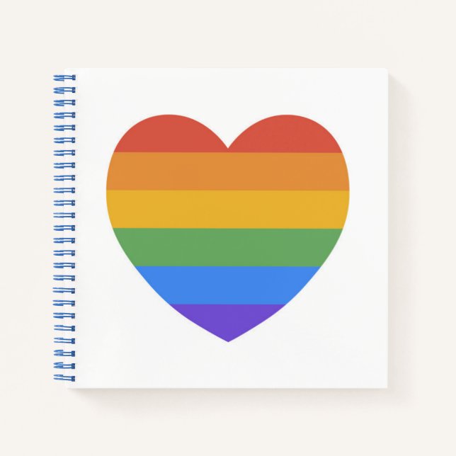 Rainbow Heart Notebook (Front)