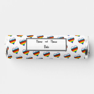 Rainbow Heart Pattern Breath Savers® Mints