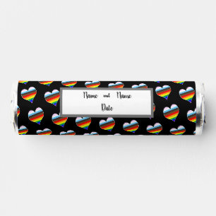 Rainbow Heart Pattern Breath Savers® Mints
