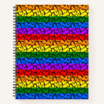 Rainbow Heart Pattern Notebook