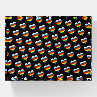 Rainbow Heart Pattern Paperweight