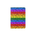 Rainbow Heart Pattern Passport Holder
