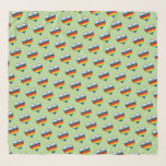 Rainbow Heart Pattern Scarf<br><div class="desc">Show your pride with this fun rainbow design!</div>
