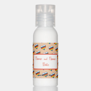 Rainbow Heart Pattern Travel Bottle Set Hand Lotio Lotion