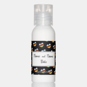 Rainbow Heart Pattern Travel Bottle Set Hand Lotio Lotion