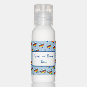Rainbow Heart Pattern Travel Bottle Set Hand Lotio Lotion