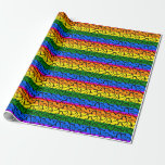 Rainbow Heart Pattern Wrapping Paper