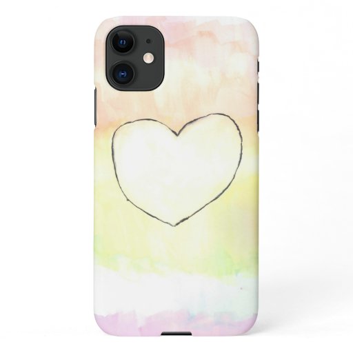 Rainbow heart phone case