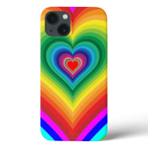 Rainbow Heart Phone Case
