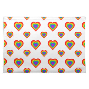 Rainbow Heart Placemat