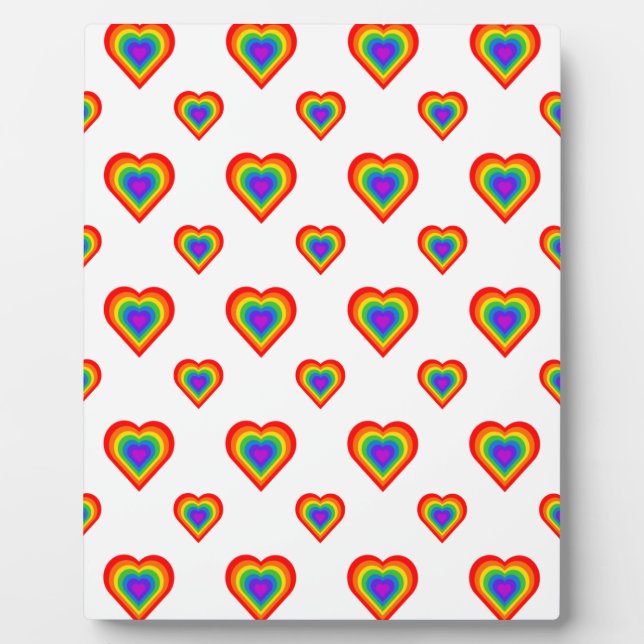 Rainbow Heart Plaque (Front)