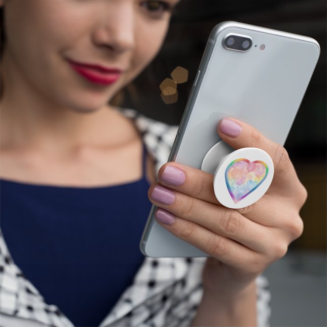 Rainbow Heart PopSocket (Creator Uploaded)