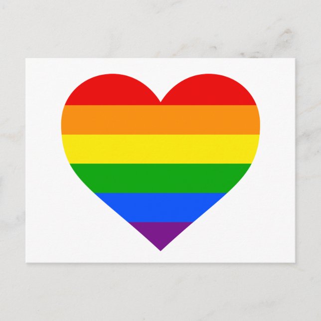 "RAINBOW HEART" POSTCARD (Front)