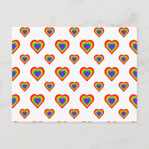 Rainbow Heart Postcard