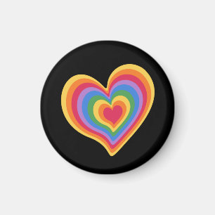 Rainbow heart. Pride gay love Magnet