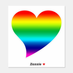 Rainbow Heart pride lgbtq lgbt flag Sticker