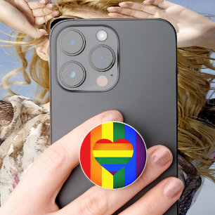 Rainbow Heart & Pride, Rainbow Flag / LGBT PopSocket