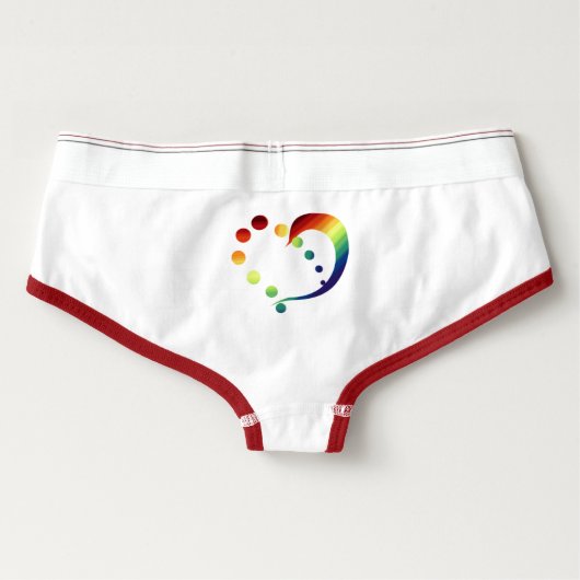 Rainbow Heart Pride Underwear (Back)