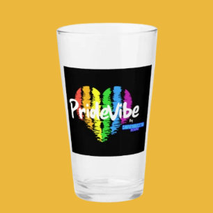 Rainbow Heart PrideVibe: Drink with Pride Glass