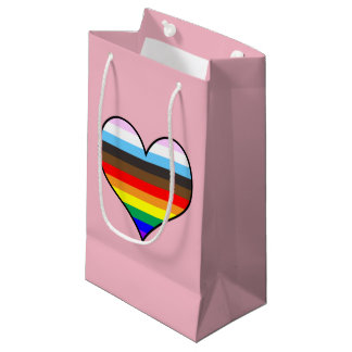 Rainbow Heart Small Gift Bag