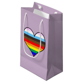 Rainbow Heart Small Gift Bag