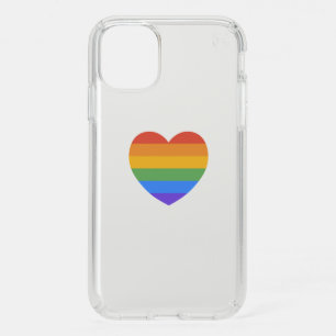 Rainbow Heart Speck iPhone 11 Case