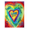 Rainbow Heart Spirit Words Art Poster Print