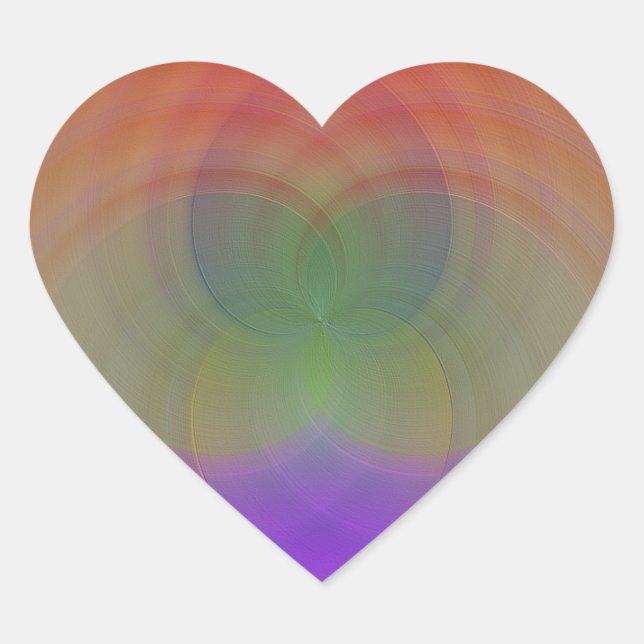 Rainbow Heart Sticker (Front)