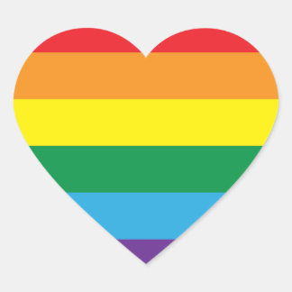 Rainbow Heart Sticker