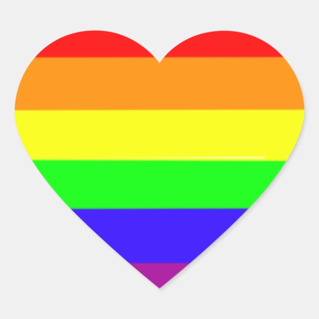 Rainbow Heart stickers (Front)