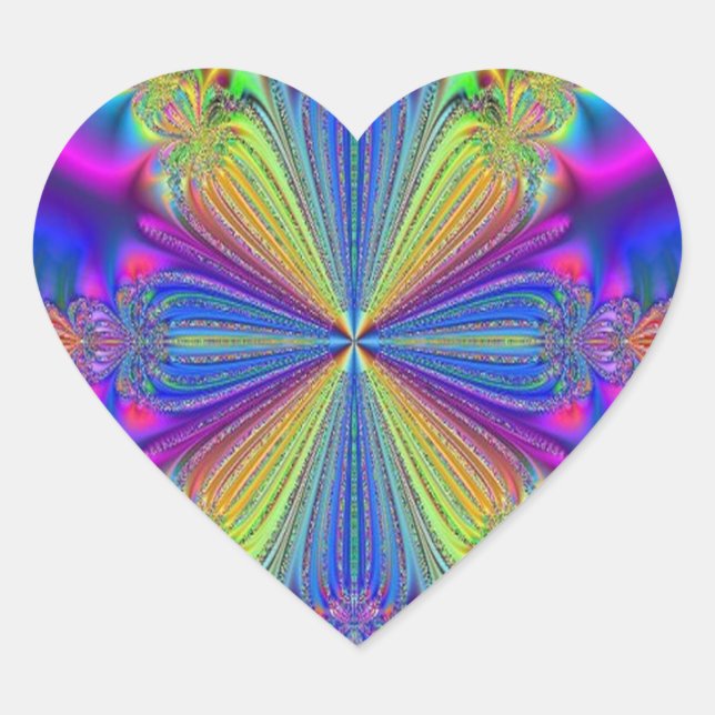 Rainbow Heart Stickers (Front)