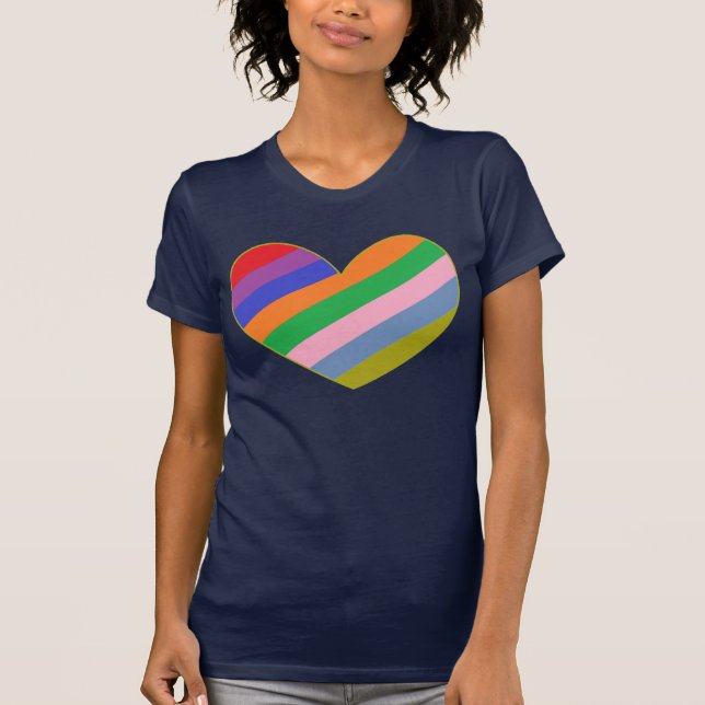 Rainbow Heart T-Shirt (Front)