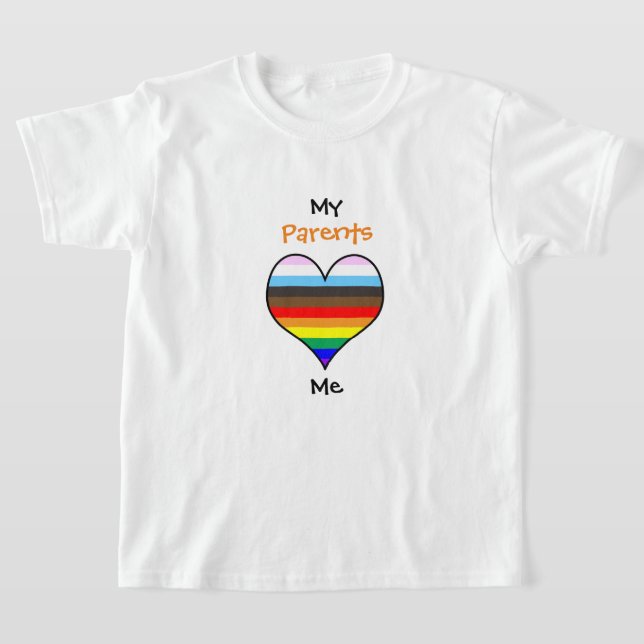 Rainbow Heart T-Shirt (Laydown)