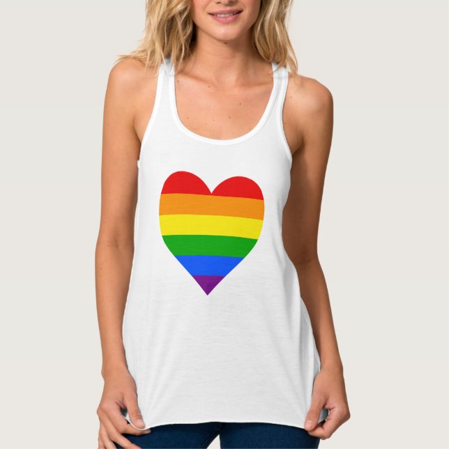 "RAINBOW HEART" TANK TOP (Front)