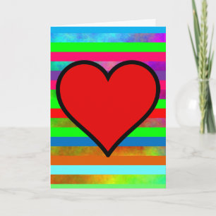 RAINBOW HEART THINKING OF YOU CARD