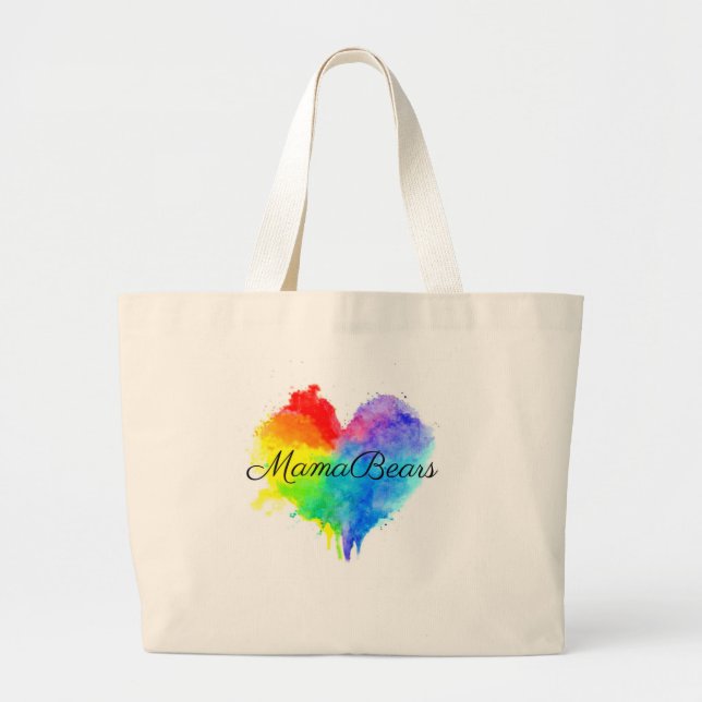 Rainbow Heart Tote (Front)