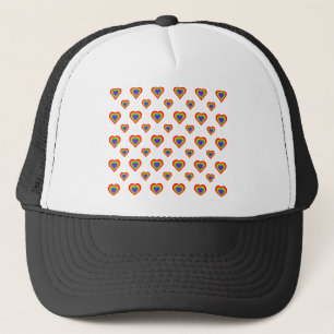 Rainbow Heart Trucker Hat