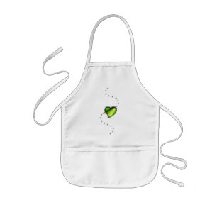 Rainbow Heart with Stars Kids' Apron